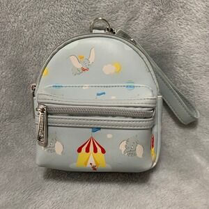 Loungefly Disney Dumbo Circus Tent Mini Backpack Charm Keychain Pouch Wrist Flaw